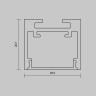 Алюминиевый профиль накладной-подвесной MAYTONI ALM-2522-B-2M 633013