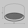 Потолочный светильник MAYTONI GLARE C122CL-L7-3K-B